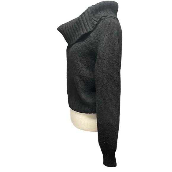 No Boundaries Black Cowl Neck Sweater - Picture 4 of 9
